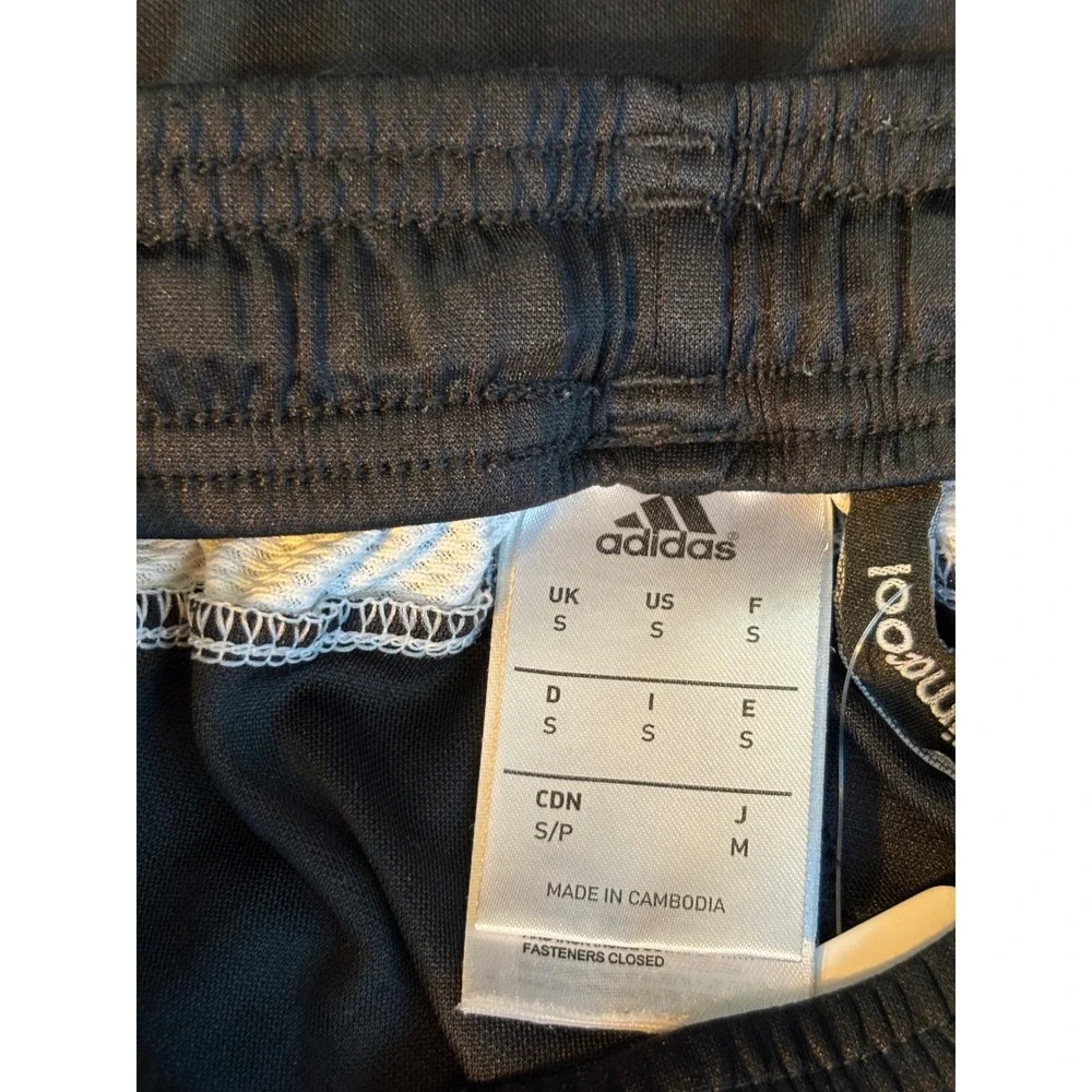 Adidas Climacool Adizero Soccer Training Pants Black White Cropped Mens Small